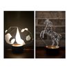 By-Lamp Animal-themed Bundle Set - 3D Panda Lamp & 3D Unicorn Table Lamp