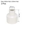 sourcing map 40mm x 20mm PVC Reducing Coupling Hub by Hub Pipe Fitting Adapter Connector 2pcs