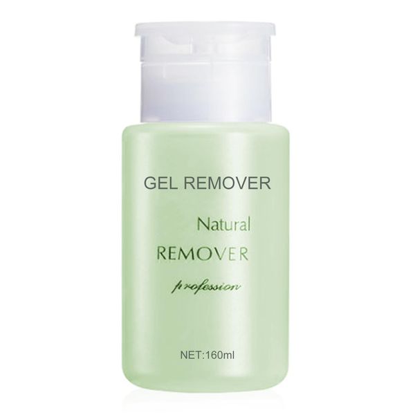 Gel Polish Remover Acetone - 160ml Nail Polish Remover Cleaner - Removes All Types of Nail Polish, Gel Polish, Acrylic, Gels, Nail Tip Glue