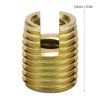 20Pcs 302 Carbon Steel Self-Tapping Thread Insert Screw Bushing Repairing Kit Thread Repair Insert(M5*0.8 Outer M8*1.0)
