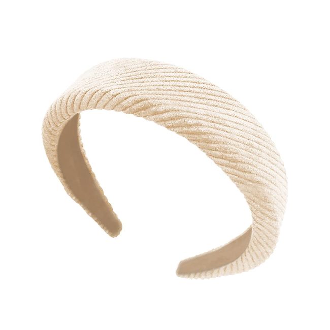 scicent Boho Headbands for Women Head Bands Adult Women Mixed Fabric Hair Band Alice Bands for Women Hairbands Hair Accessories - Beige