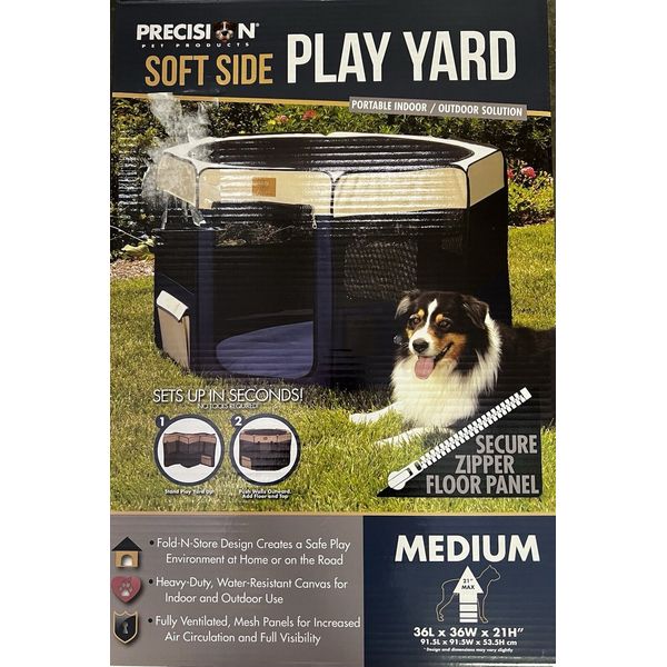 Precision Pet Products Soft Side Play Yard Medium