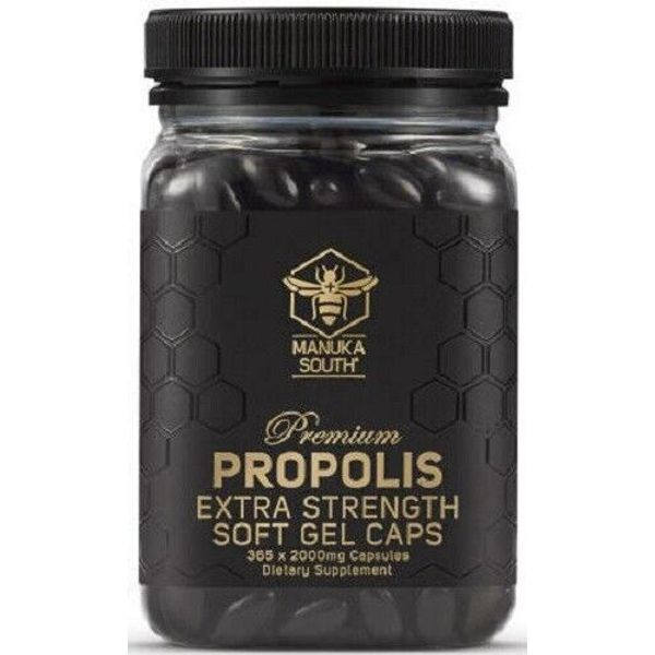 Manuka South Propolis EXTRA STRENGTH 2000mg Soft Gel Capsules 365 - NEW ZEALAND