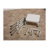 NRS Healthcare Compact Easy Modular Perching Stool With Arms and Padded Backrest