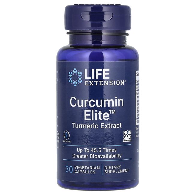 Curcumin Elite, Turmeric Extract, 30 Vegetarian Capsules