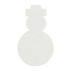 Mud Pie Sman Xmas Mini Marble Serving Boards, Approx 8" x 5", White