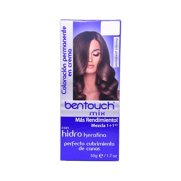 Bentouch Kit Color Tintura para el cabello permanente 1.0 50g, Chocolate (7.53)