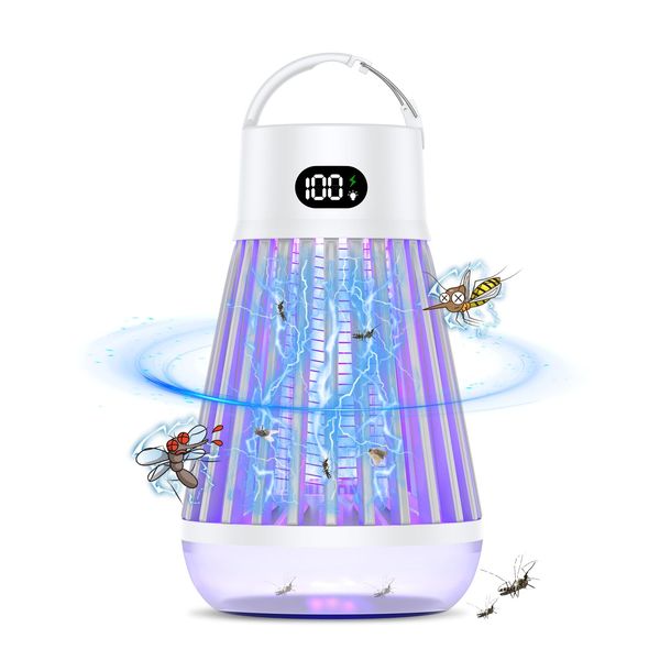 Onefun Electric Insect Killer (Summer 2024 Model) Electric Insect Killer Fly Trap Insect Trap Device Electric Mosquito Trap Insect Killer LED Light Source Suction Type Moths Moths Mosquito Fly Control