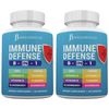 JB WELLNESS CO Immune Support 8 in 1 Capsules - Zinc Supplement, Vitamin D3 5000 IU, Vitamin C 1000MG and Elderberry - Immune Booster Ginger Root, and Turmeric - [2-Pack]