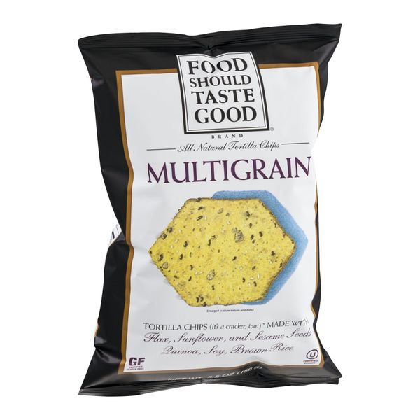 Food Should Taste Good, Tortilla Chips, Multigrain, Gluten Free Chips, 5.5 oz (Pack of 12)