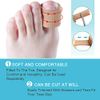 Povihome 6 Pack Toe Tubes - Large (15/16''D), Fabric and Gel Lining Big Toe Protector, Toe Sleeves for Callus, Corn, Blister, Running, Pain Relief