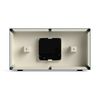 JONES CLOCKS® 'Odeon' desk clock - modern rectangular design in green, stylish retro look for shelf, table, mantel or bedside