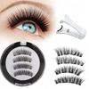 XkuiHF Suction Eyelashes 3D Suction Eyelashes Artificial Eyelashes