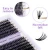 Individual Lashes 240PCS Cluster Lashes Extension D Curl 0.07mm 30D/40D Mixed 12-16mm Lash Clusters Wide Stem Individual Eyelashes Clusters DIY Eyelashes Extensions(30D+40D-0.07-D-MIX12-16)
