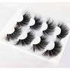 wiwoseo 25MM False Eyelashes Dramatic Long Cross Fluffy Thick Volume Eye Lashes 4 Pairs Pack