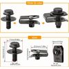 35PCS For Ford M6 Bolts & U-nut Clips Engine Under Cover Splash Shield Guard