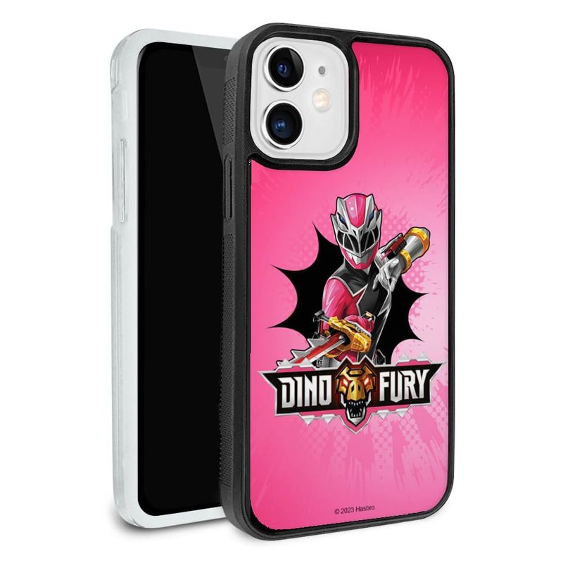 Power Rangers Dino Fury Pink Ranger Protective Slim Fit Hybrid Rubber ...