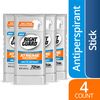 Right Guard Xtreme Defense Antiperspirant Deodorant Invisible Solid Stick, Arctic Refresh, 2.6 Ounce , 4 Count (Pack of 1)