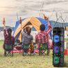 Rechargeable Bluetooth Speaker 3 * 8inch woofer Portable FM Party Speaker + Mic