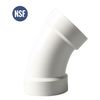Rainbow Dream 4 Inch DWV 45 Degree PVC Pipe Elbow - 1pc, White