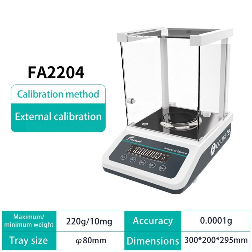 high precision 220g 0.1mg external calibration