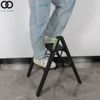 2 Ladder Step Portable Black Folding Safety Non Slip Small Stool Ladders