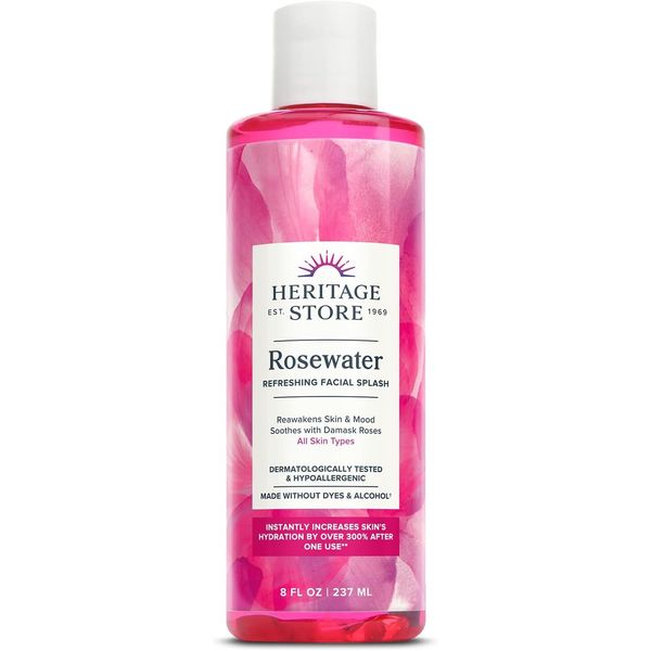 Heritage  Refreshing Facial Splash Rosewater  1 Each  8 Fl Oz
