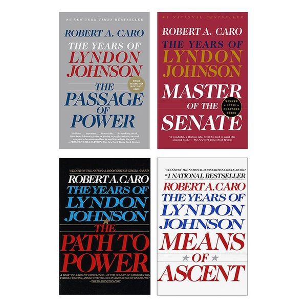 The Years of Lyndon Johnson 林登·约翰逊传4册 美剧纸牌屋原型 Robert A. Caro 英文版 进口英语原版书籍 英文原版