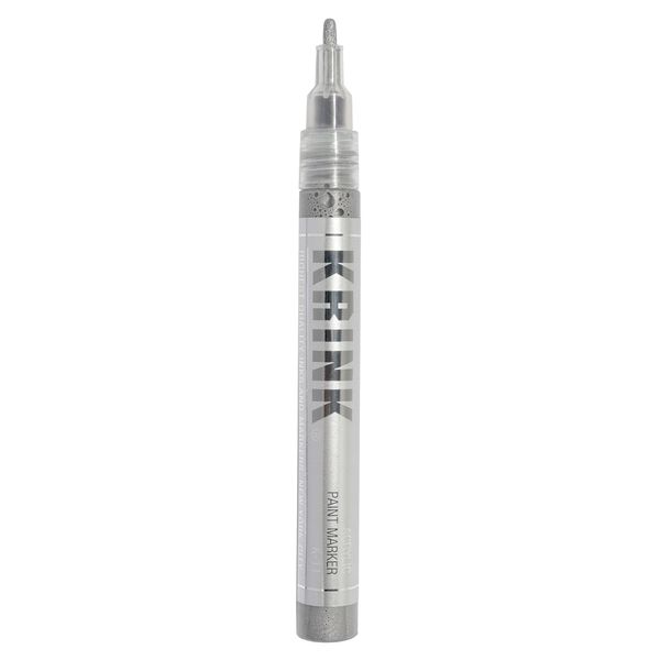 Krink K-11 Acrylic Paint Marker, Silver (K11SILVER)