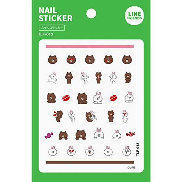 TOK TLF-013 LINEFRIENDS Nail Sticker