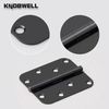 6 Pack Matte Black Door Hinges, 4 X 4 Inch Interior Door Hinges with 5/8" Radius