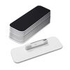 1" X 3" Name Tag/Badge Blanks with Pin - 10 Pack (Black)