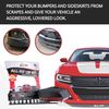 ALL-FIT 1.5in Universal Fit Front Bumper Spoiler Lip Splitter Protector (Black)