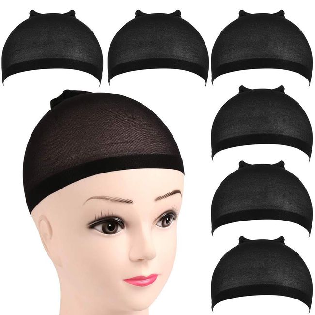 Wholesale Black Color Hair Cap Elastic Stocking Hairnets Wigs