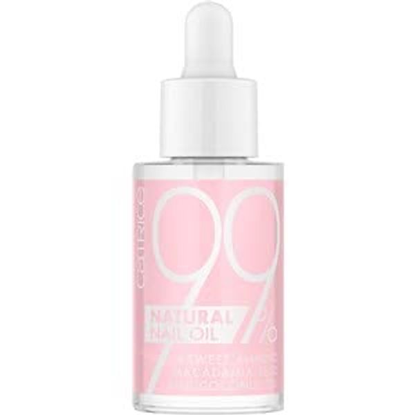 Catrice 99% Natural Nail Oil, Nagelöl, mit Süßmandel-Macadamia-Samen und Kokosöl, transparent, pflegend, mit Ölen, ohne Aceton, vegan, Mikroplastik Partikel frei (8ml)