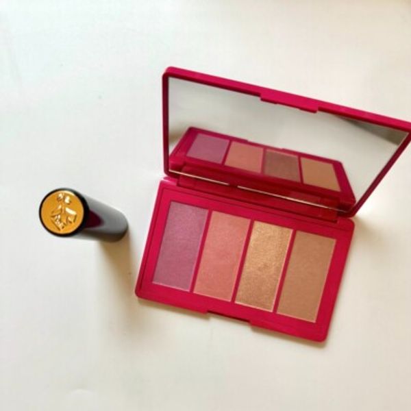 Lancome Starlight Face Palette Blush/Highlight & Lipstick 132 Caprice 2Pc Travel