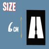 AMERICAN Stencil Sheet Uppercase Letters & Numbers Set (6cm)