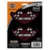 CHROMA 25133 Harley-Davidson Burgundy Bar & Shield Racing Flags 2pc Decal