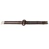 Grewal Equestrian Havana Adjustable Leather Side Reins with Rubber Ring