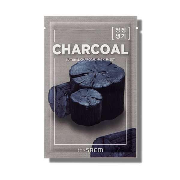The Same Natural Mask Sheet, Charcoal, 0058, 1 Piece, Face Pack, Face Mask, Beauty Mask, Korean Cosmetics