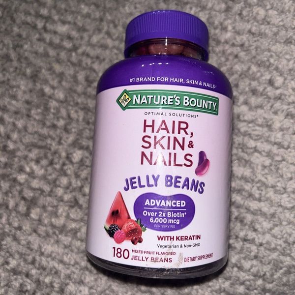 Nature's Bounty Hair Skin & Nails Jelly Beans Mixed Fruit (180 Jelly Beans)
