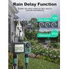 Sprinkler Timer, 2 Zone Water Timer with Rain Delay/Manual Watering/Automatic Irrigation Controller System