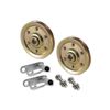 Garage Door Pulley 3" and Safety Cable Guide (2 Pack) 200 LB Load