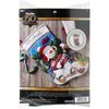 Bucilla Nordic Snowman Stocking Kit, 18" Felt stocking kit, Blue, White, Red