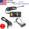 Power Supply Adapter with 8 way Splitter Security system CCTV Camera 12V 5 Amp F