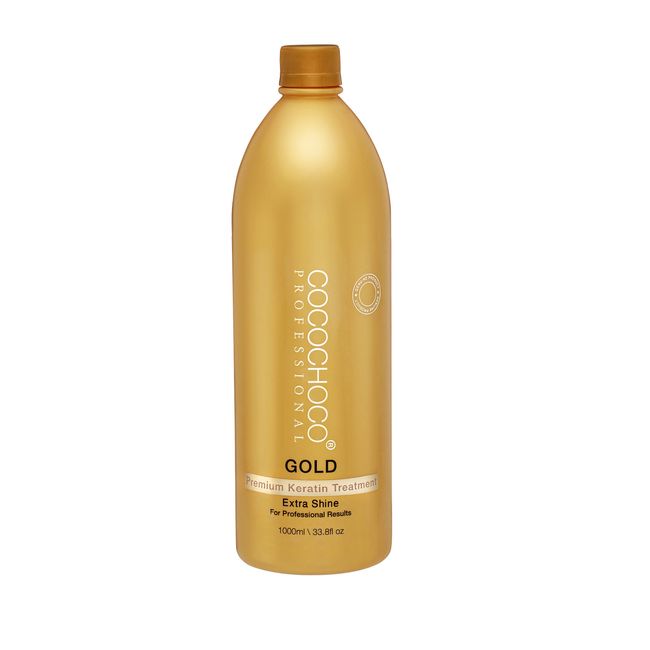 COCOCHOCO Gold keratin hair straightening treatment 34oz - with 24k liquid gold