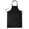 Bronta Mill Plain Unisex Chef Work DIY Apron with Twin Pockets - Black