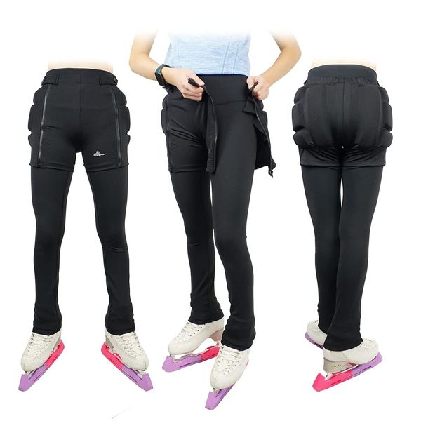Zip-on Zip-Off Padded Shorts Protective Crash Pants Tailbone Hip Butt Pad for...