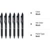  Frixion Clicker Pen 1.0Mm, Erasable Gel Pens, Bold Point, 6 Pack (Black)