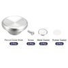 uxcell Universal Pot Lid Knobs Stainless Steel Replacement Knobs 23x50x23mm for Pot Cover Lids Pack of 2